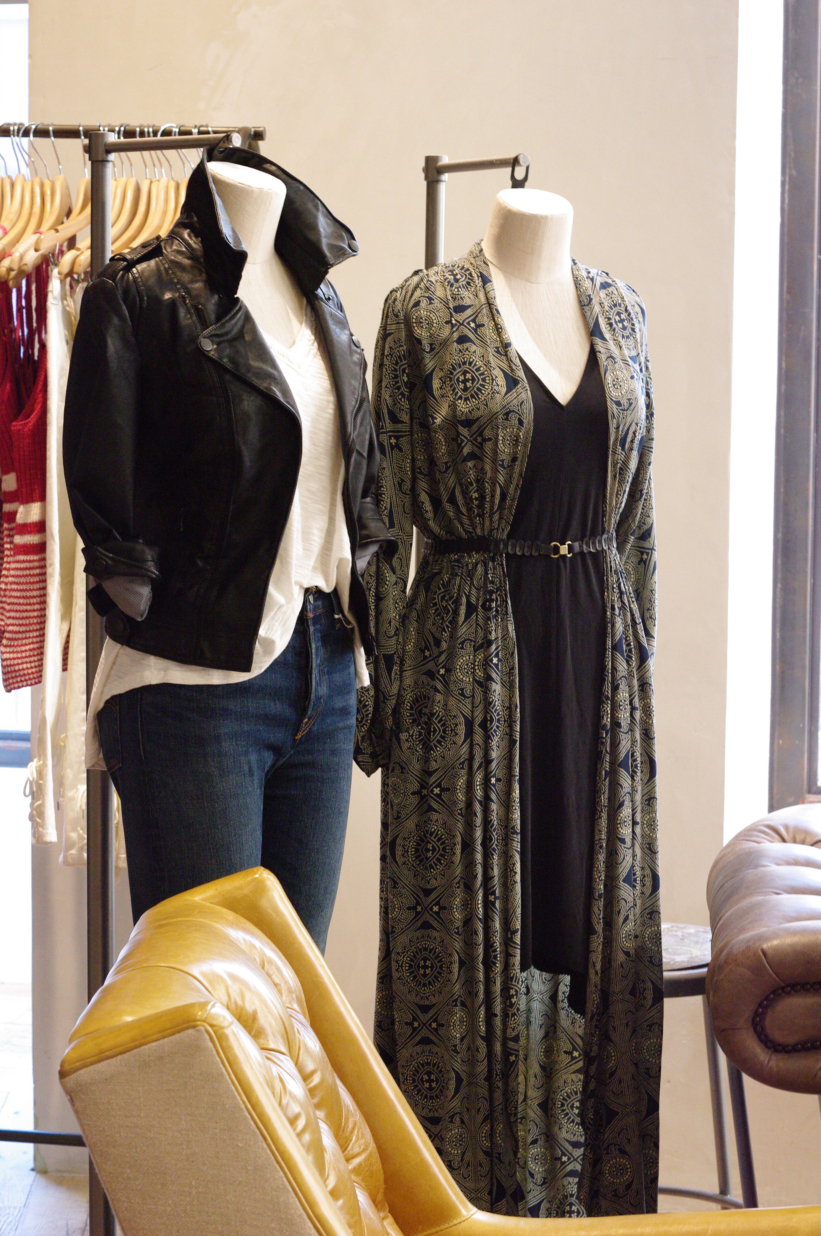 Using Anthropologie clothing, the group styled fictional 'Sweetbitter' characters Tess and Simone.